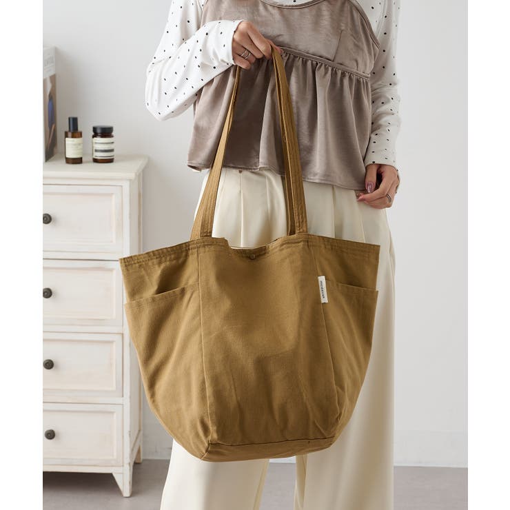 カーキ | 【SETUP7】2HANDLEインドトートBAG GLR | SETUP7【WOMEN】