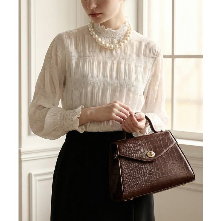 【MAISON BREEZE】クロコ型押し 2wayショルダーバッグ | SETUP7【WOMEN】 | 詳細画像3 