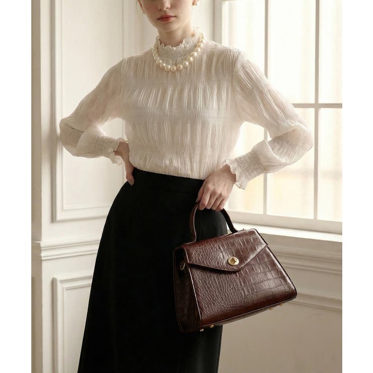 【MAISON BREEZE】クロコ型押し 2wayショルダーバッグ | SETUP7【WOMEN】 | 詳細画像5 