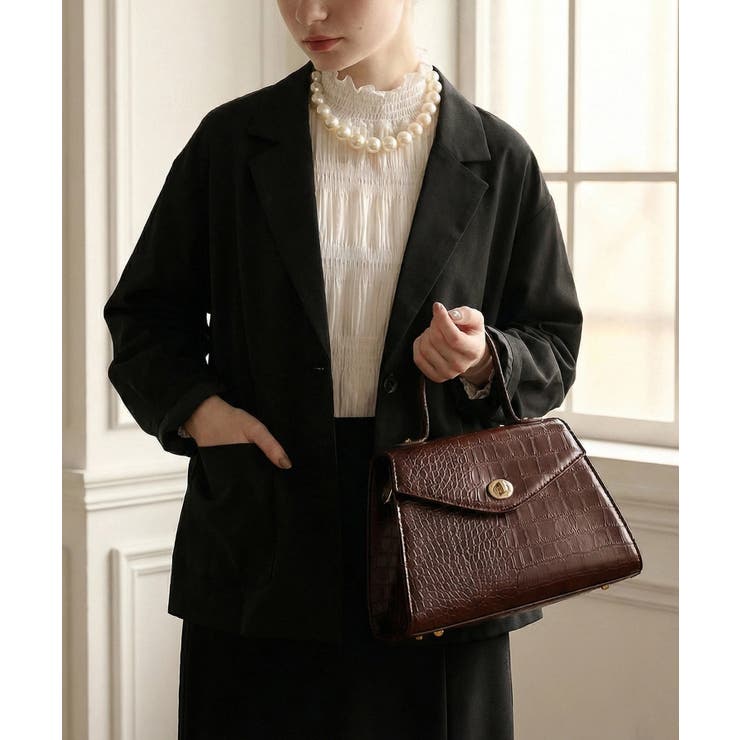 【MAISON BREEZE】クロコ型押し 2wayショルダーバッグ | SETUP7【WOMEN】 | 詳細画像6 