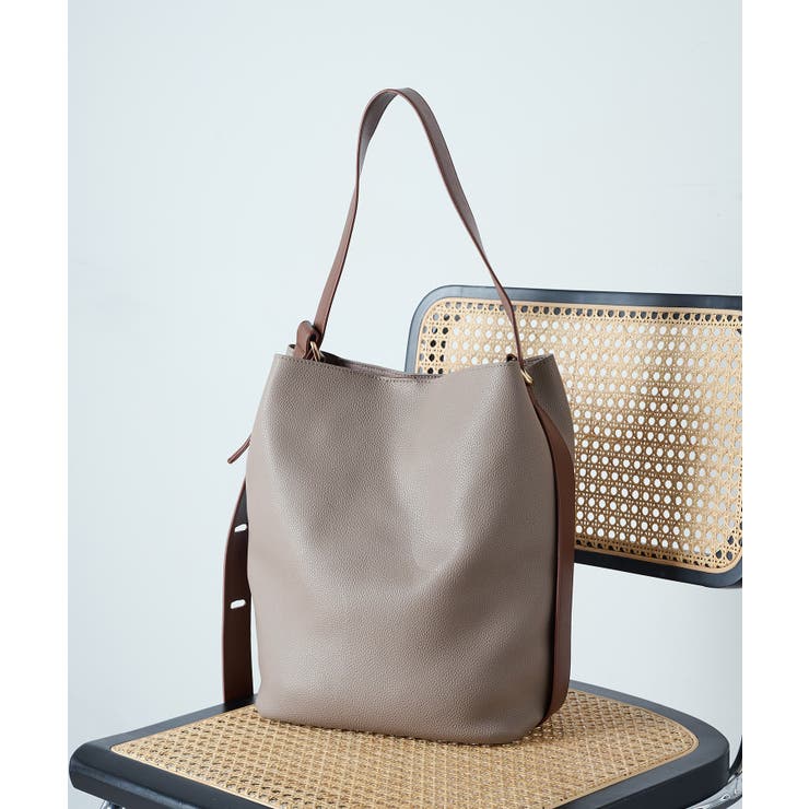 グレイッシュベージュ | 【MAISON BREEZE】シボレザートートバッグ PC | SETUP7【WOMEN】