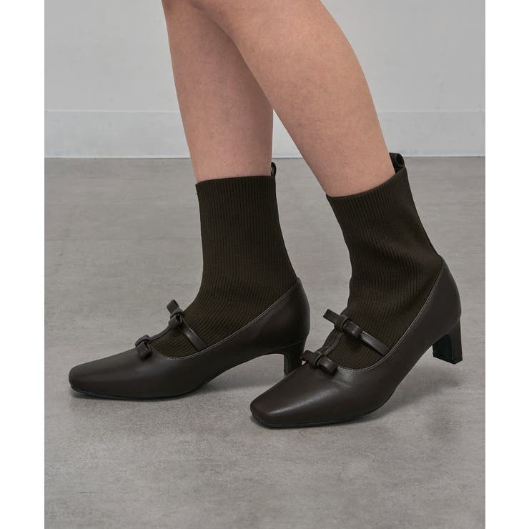 【MAISON BREEZE】ソックスヒールブーツ LON | SETUP7【WOMEN】 | 詳細画像18 