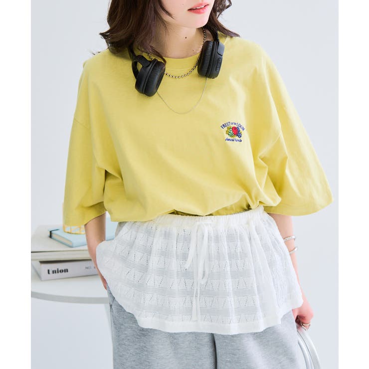 【FRUIT OF THE LOOM】バックプリントシャツ 袖ワッペン | SETUP7【WOMEN】 | 詳細画像19 