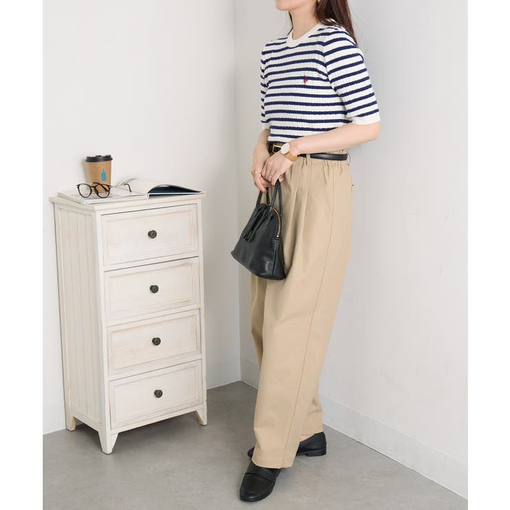 【U.S. POLO ASSN.】ワンポイント刺繍 クルーネックケーブルニット | SETUP7【WOMEN】 | 詳細画像23 