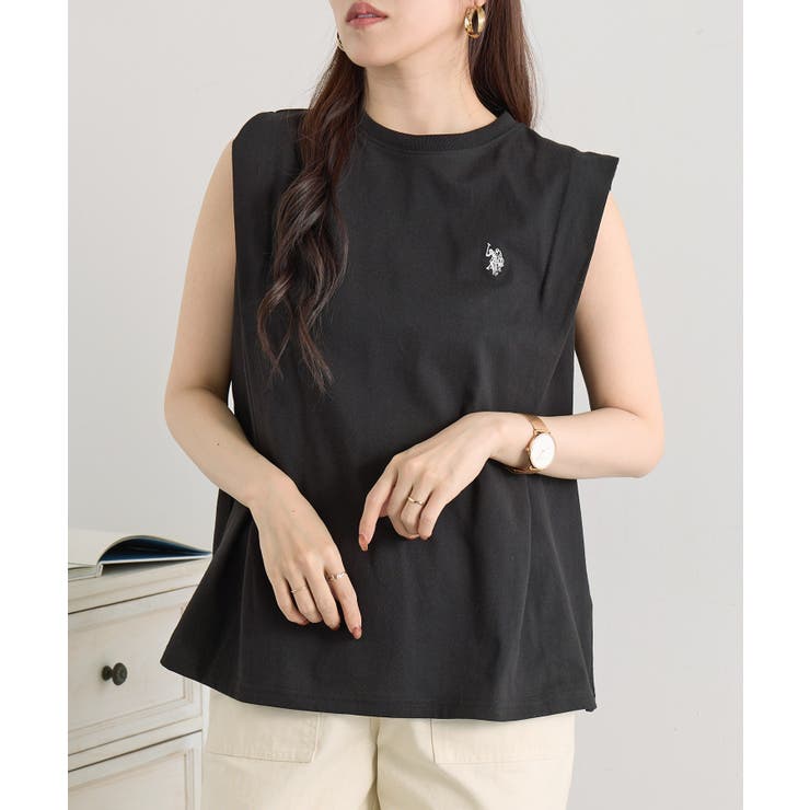 【U.S. POLO ASSN.】ワンポイント刺繍 ソフトタッチタンクトップ | SETUP7【WOMEN】 | 詳細画像6 