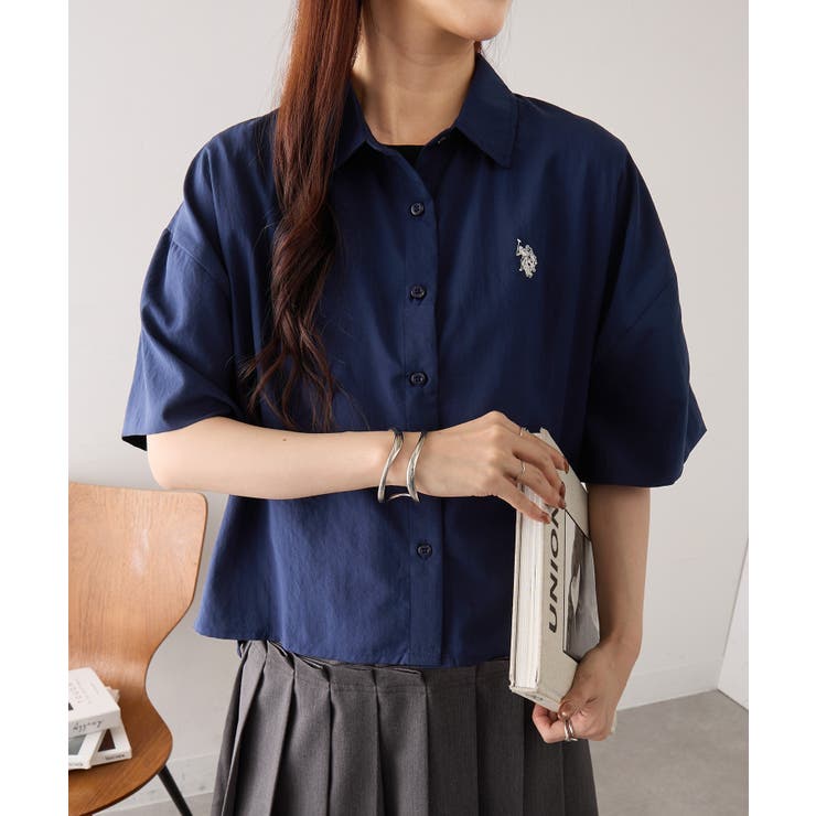 【U.S. POLO ASSN.】ワンポイント刺繍 クールエア 半袖シャツ | SETUP7【WOMEN】 | 詳細画像13 
