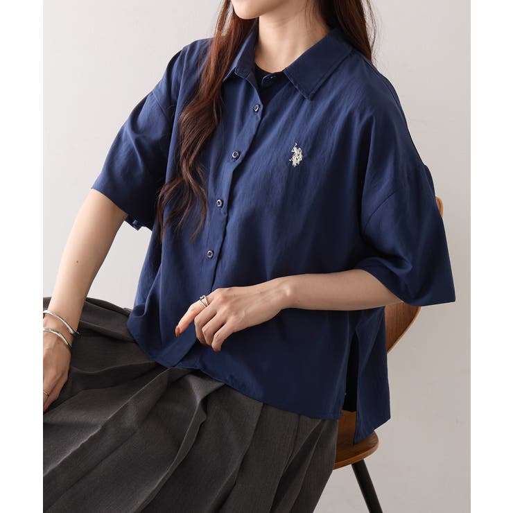 【U.S. POLO ASSN.】ワンポイント刺繍 クールエア 半袖シャツ | SETUP7【WOMEN】 | 詳細画像14 