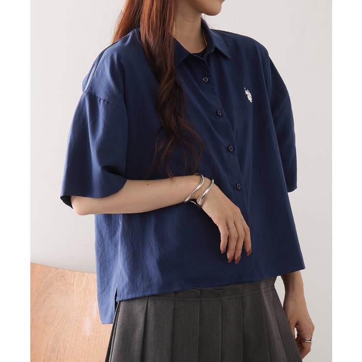 【U.S. POLO ASSN.】ワンポイント刺繍 クールエア 半袖シャツ | SETUP7【WOMEN】 | 詳細画像15 