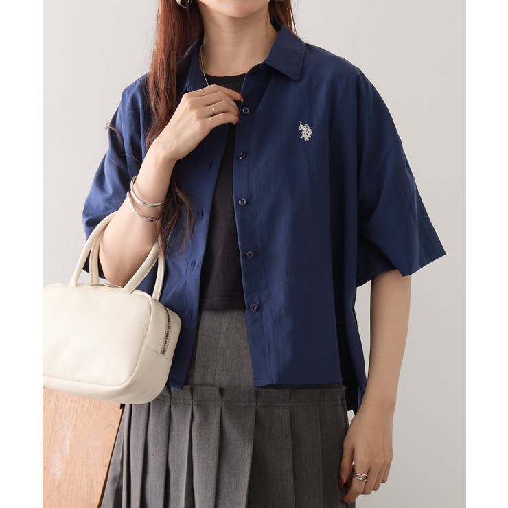 【U.S. POLO ASSN.】ワンポイント刺繍 クールエア 半袖シャツ | SETUP7【WOMEN】 | 詳細画像16 