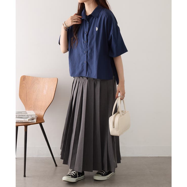 【U.S. POLO ASSN.】ワンポイント刺繍 クールエア 半袖シャツ | SETUP7【WOMEN】 | 詳細画像18 