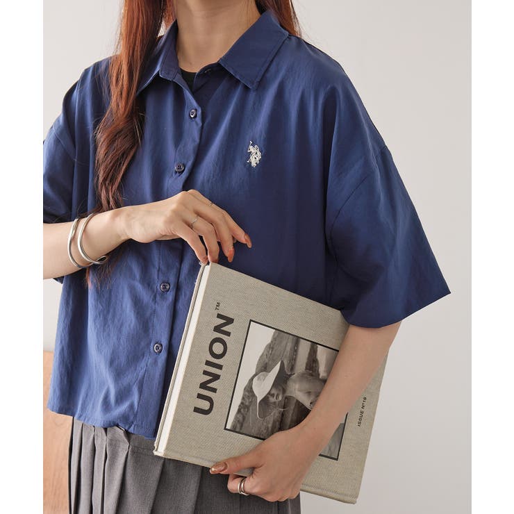 【U.S. POLO ASSN.】ワンポイント刺繍 クールエア 半袖シャツ | SETUP7【WOMEN】 | 詳細画像2 