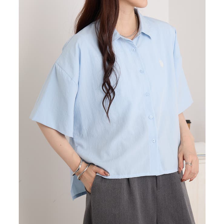 【U.S. POLO ASSN.】ワンポイント刺繍 クールエア 半袖シャツ | SETUP7【WOMEN】 | 詳細画像23 