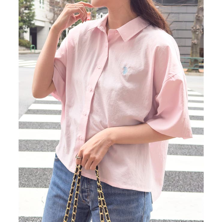 【U.S. POLO ASSN.】ワンポイント刺繍 クールエア 半袖シャツ | SETUP7【WOMEN】 | 詳細画像29 