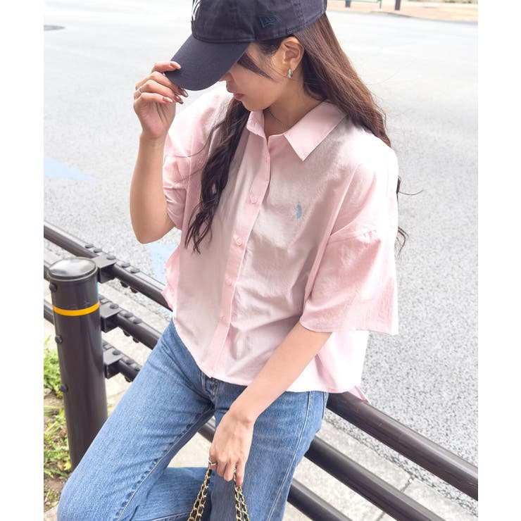 【U.S. POLO ASSN.】ワンポイント刺繍 クールエア 半袖シャツ | SETUP7【WOMEN】 | 詳細画像32 