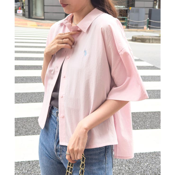 【U.S. POLO ASSN.】ワンポイント刺繍 クールエア 半袖シャツ | SETUP7【WOMEN】 | 詳細画像33 