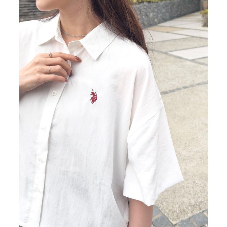 【U.S. POLO ASSN.】ワンポイント刺繍 クールエア 半袖シャツ | SETUP7【WOMEN】 | 詳細画像5 