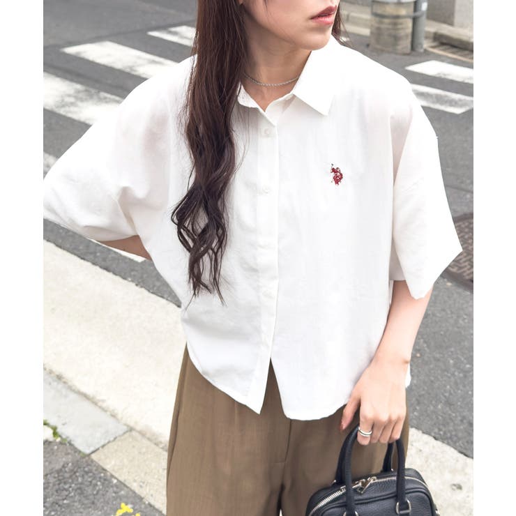 【U.S. POLO ASSN.】ワンポイント刺繍 クールエア 半袖シャツ | SETUP7【WOMEN】 | 詳細画像7 