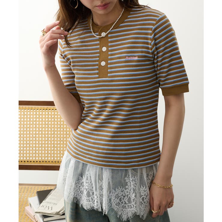 【Healthknit】【別注】マルチボーダーワッフルT/C 50/50 | SETUP7【WOMEN】 | 詳細画像10 