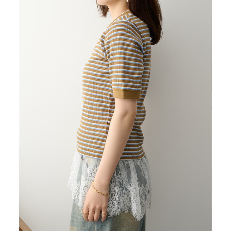 【Healthknit】【別注】マルチボーダーワッフルT/C 50/50 | SETUP7【WOMEN】 | 詳細画像11 