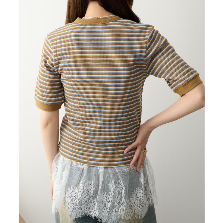 【Healthknit】【別注】マルチボーダーワッフルT/C 50/50 | SETUP7【WOMEN】 | 詳細画像12 
