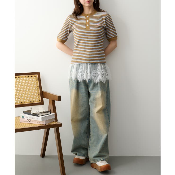 【Healthknit】【別注】マルチボーダーワッフルT/C 50/50 | SETUP7【WOMEN】 | 詳細画像14 