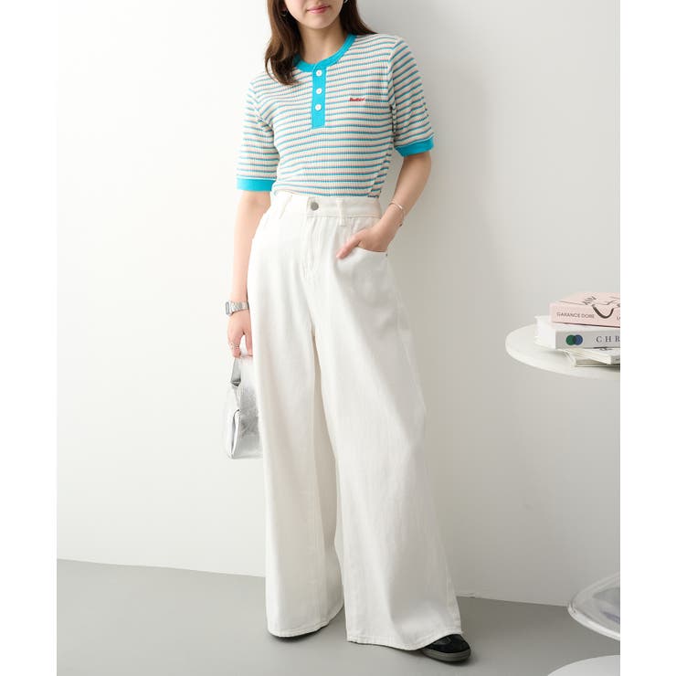 【Healthknit】【別注】マルチボーダーワッフルT/C 50/50 | SETUP7【WOMEN】 | 詳細画像5 