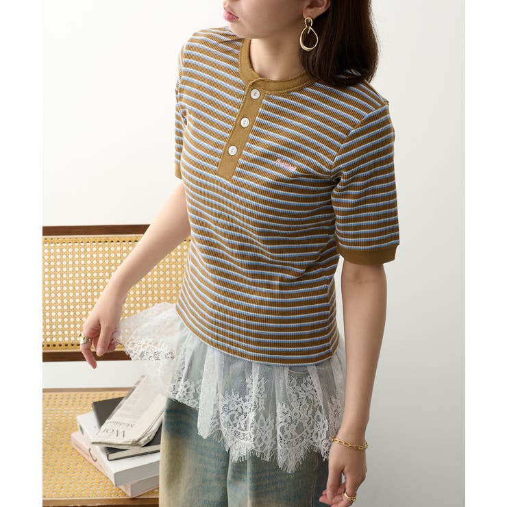 【Healthknit】【別注】マルチボーダーワッフルT/C 50/50 | SETUP7【WOMEN】 | 詳細画像9 