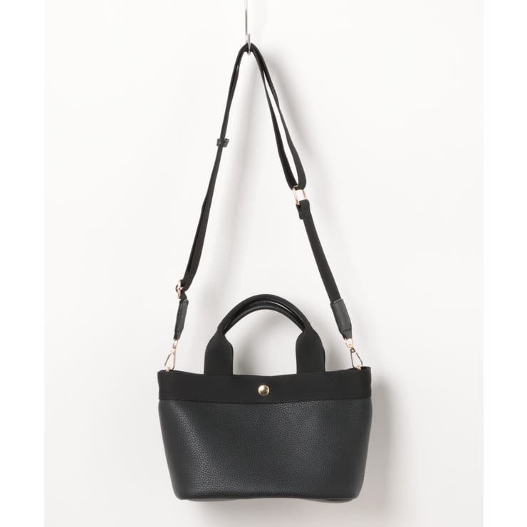 ブラック | 【MAISON BREEZE】ポーチ付き 2wayテープショルダーバッグ | SETUP7【WOMEN】