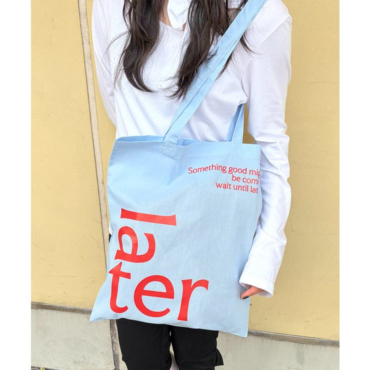 スカイブルー | 【United Athle】flat tote bag "later" | SETUP7【WOMEN】