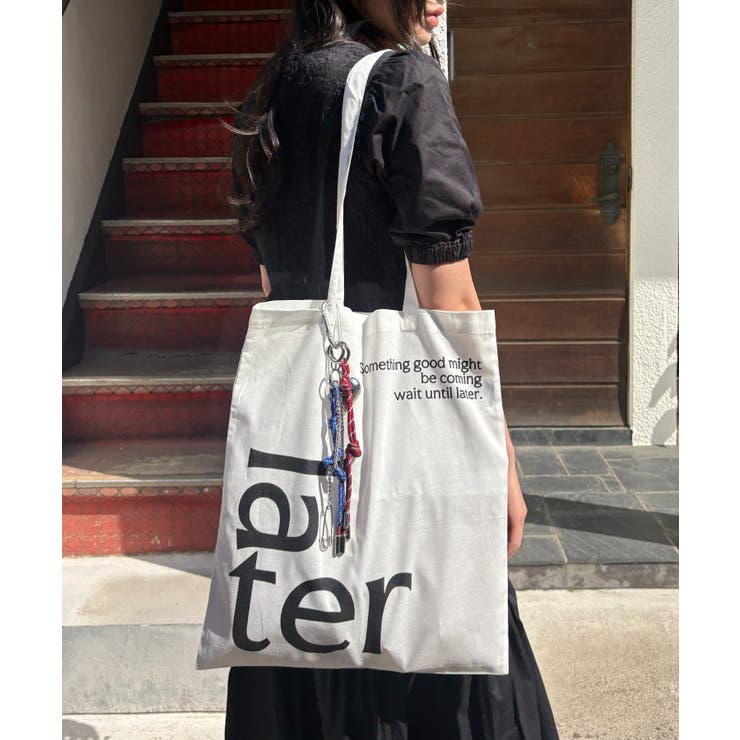 ホワイト | 【United Athle】flat tote bag "later" | SETUP7【WOMEN】