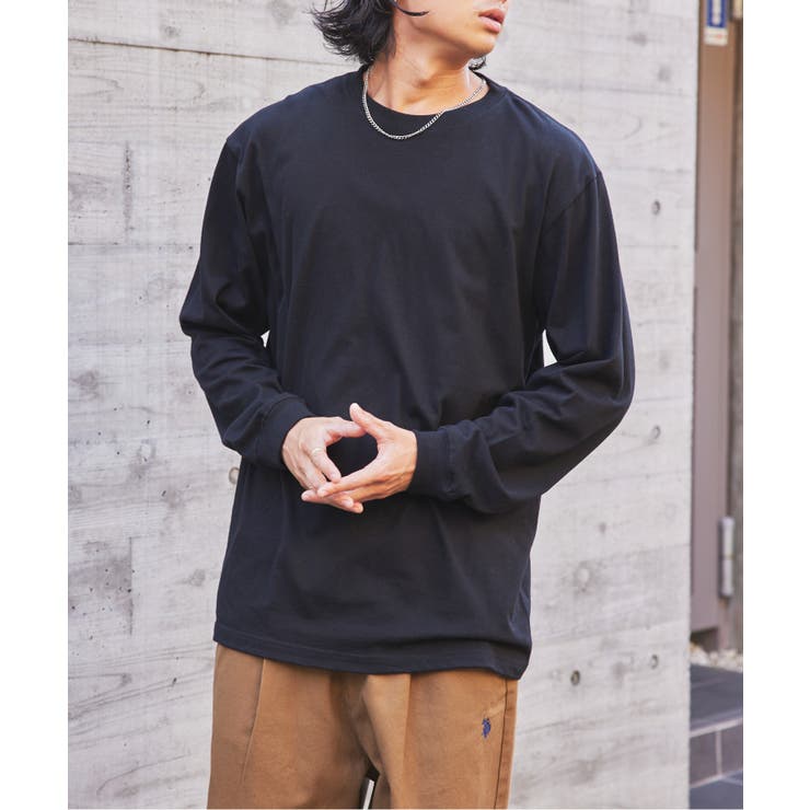 ブラック | 5 6オンス リブロングスリーブTシャツ | SETUP7【WOMEN】