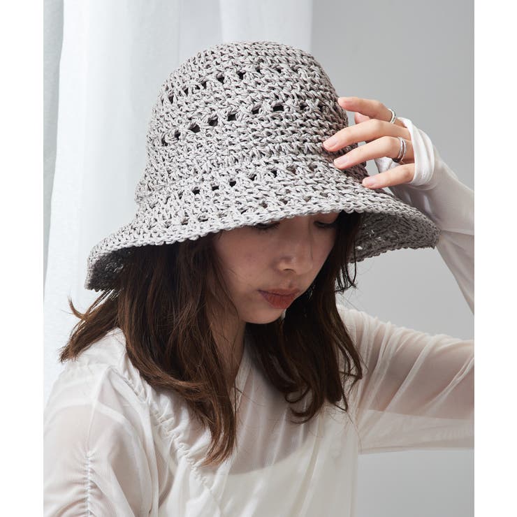グレー | 【SETUP7】全4型から選べるバリエーション豊富の麦わらペーパーハット 帽子 … | SETUP7【WOMEN】