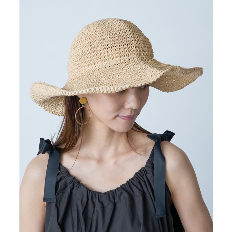 ライトベージュ | 【SETUP7】全4型から選べるバリエーション豊富の麦わらペーパーハット 帽子 … | SETUP7【WOMEN】