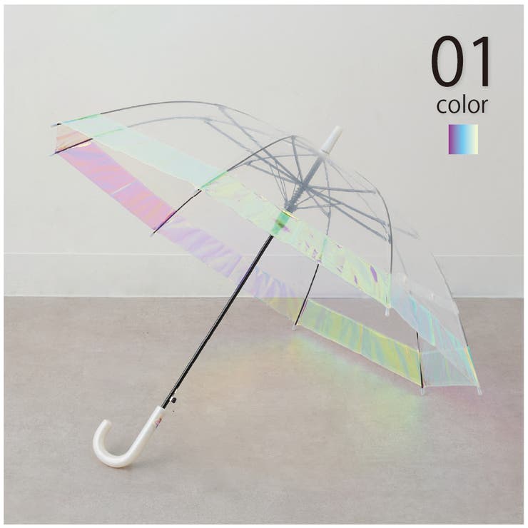 【SETUP7】55cm オーロラ切り継ぎビニール傘 24610 MYJ | SETUP7【WOMEN】 | 詳細画像1 