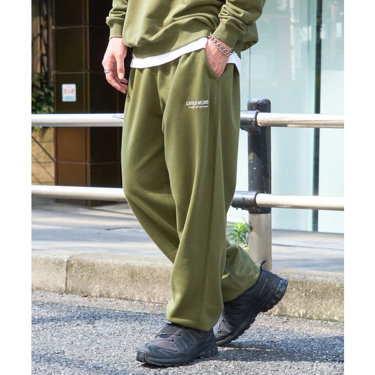 ワンポイント刺繍スウェットパンツ LESS IS[品番：TTMW0000892