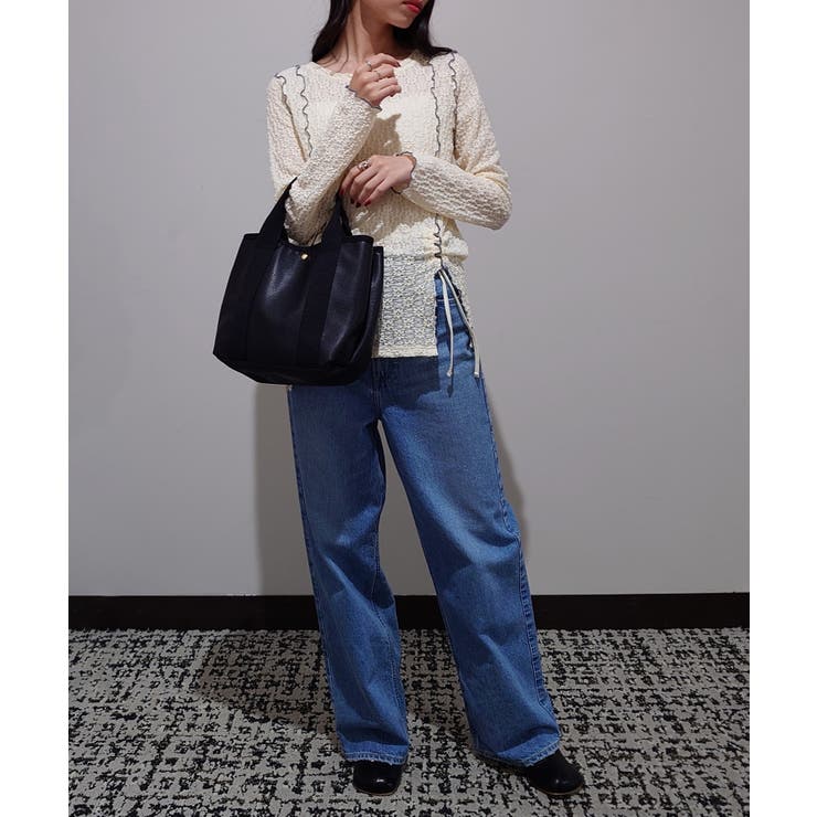 【SETUP7】PUレザーマルチ収納トートバッグ SNBD | SETUP7【WOMEN】 | 詳細画像12 