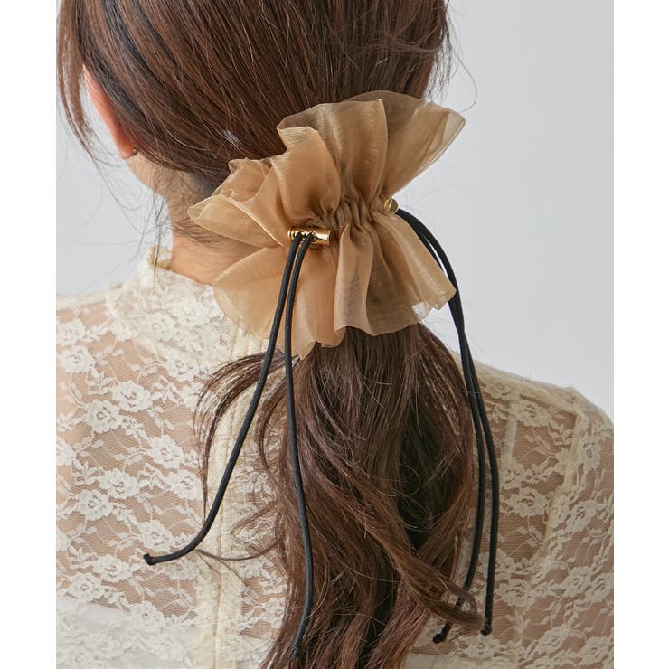 ゴールド | 【GOLDY】ドローストリング シアー シュシュ / 6240503 | SETUP7【WOMEN】