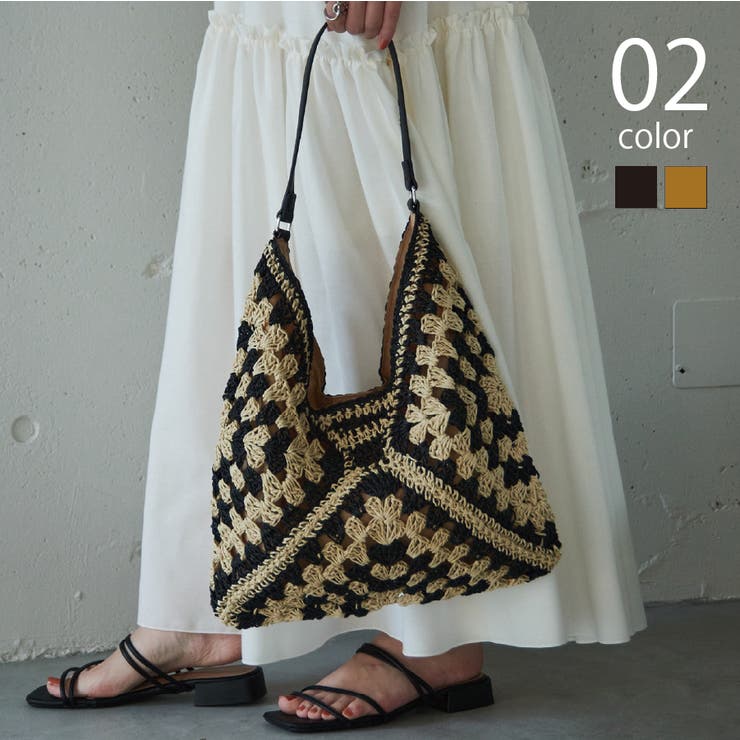 【SETUP7】ワンショルダートライアングル編みトート SCCH | SETUP7【WOMEN】 | 詳細画像1 