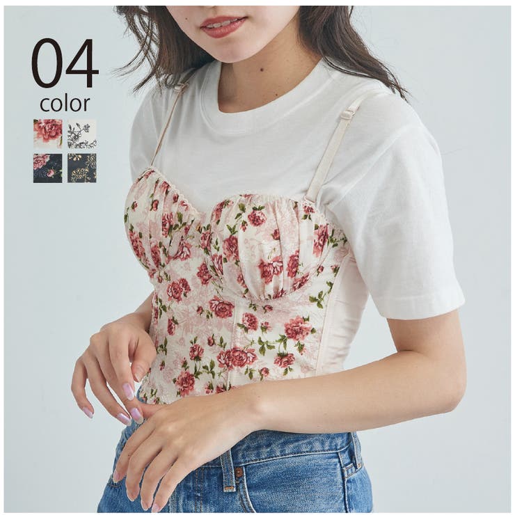 【SETUP7】フラワービスチェ SNK | SETUP7【WOMEN】 | 詳細画像1 