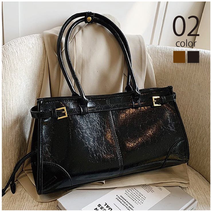 【SETUP7】PUレザー レトロデザインハンドバッグM KNF | SETUP7【WOMEN】 | 詳細画像1 