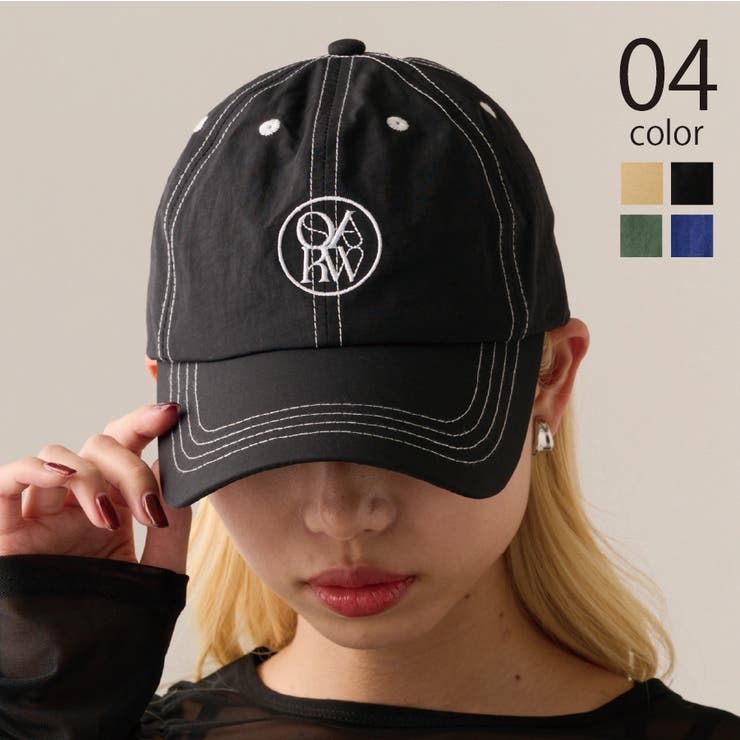 MAGASIN DE MODE Onjna】配色ステッチキャップ GLR[品番：TTMW0002346