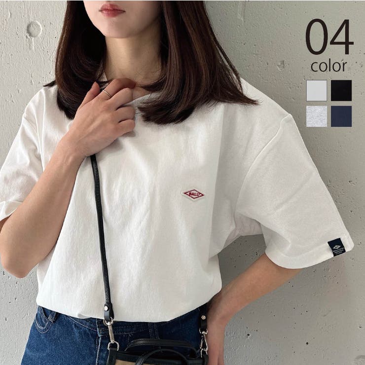 【BALL】別注 ワンポイントワッペンTシャツ | SETUP7【WOMEN】 | 詳細画像1 