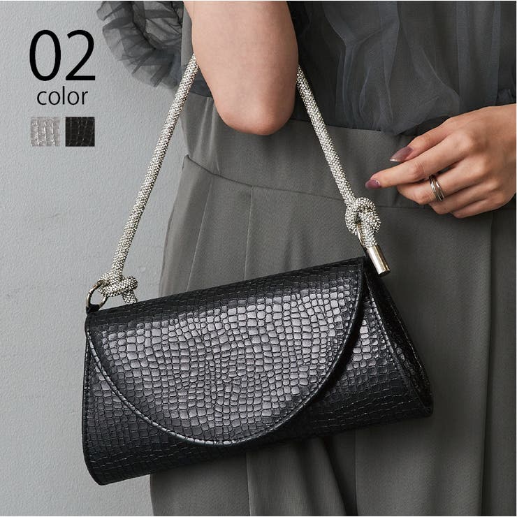 【SETUP7】クロコ型押しクラッチバッグ ミニバッグ KNF127 | SETUP7【WOMEN】 | 詳細画像1 