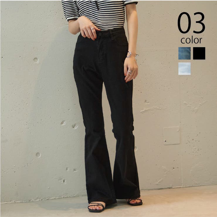 SETUP7】フレアレッグデニムパンツ SCCH[品番：TTMW0002296]｜SETUP7