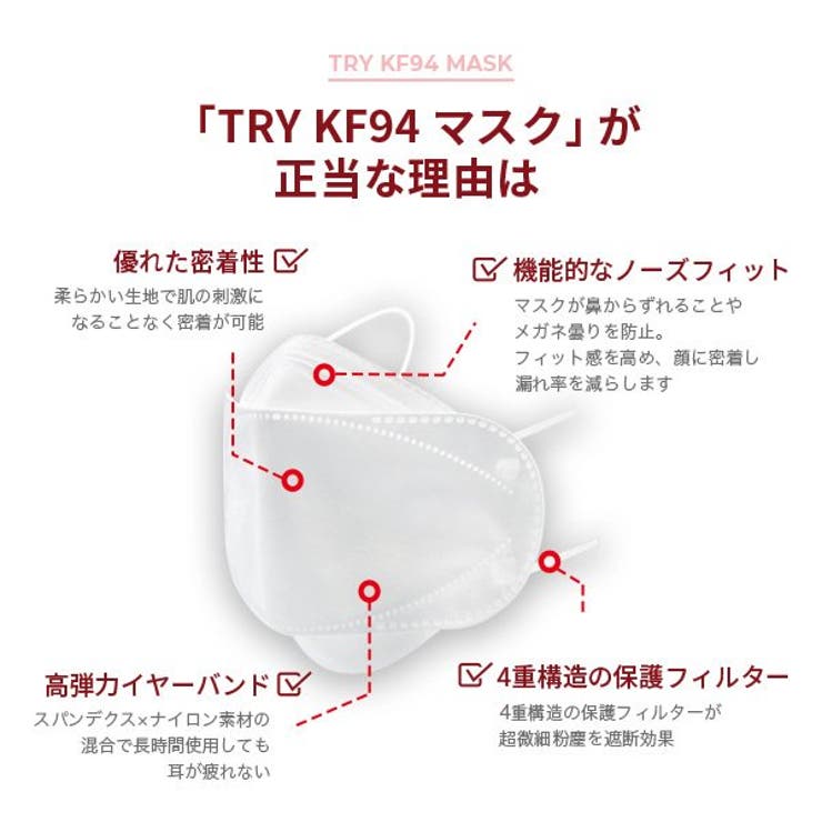 トライKF94マスク  5枚 | seulege | 詳細画像7 