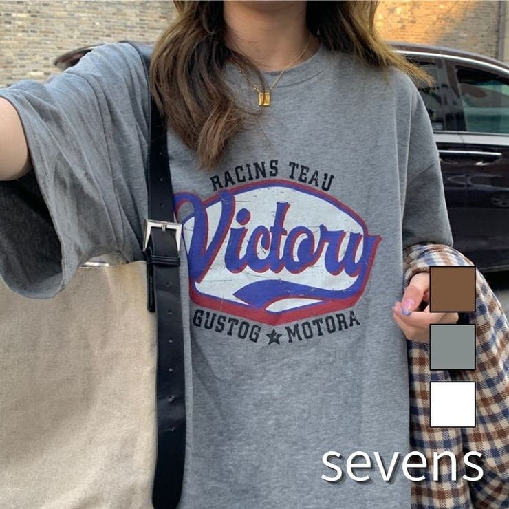 victoryロゴTシャツ レディース ユニセックス | sevens | 詳細画像1 