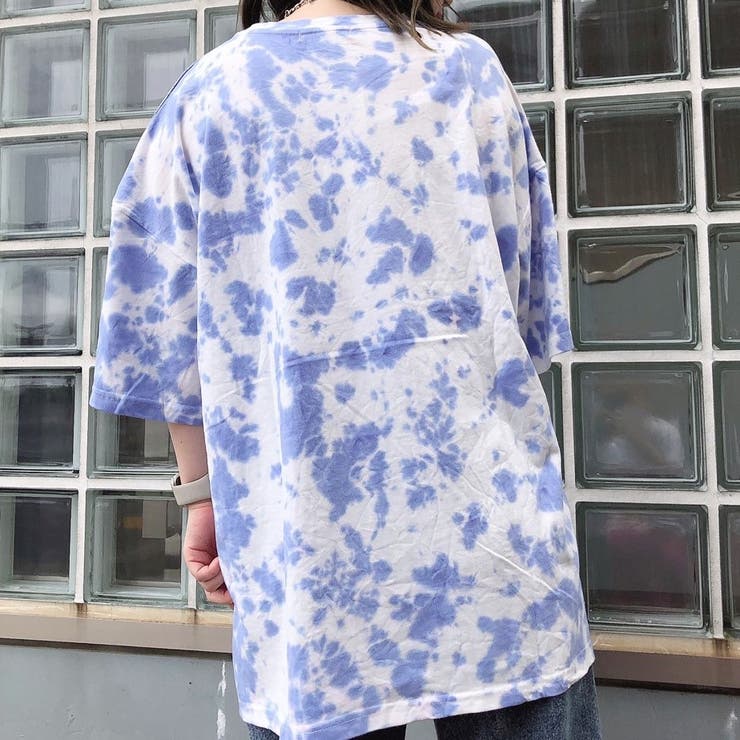 ロゴ刺繍タイダイTシャツ ロゴ刺繍タイダイ染めBIGTEE[品番：ATYW0001874]｜sevens
