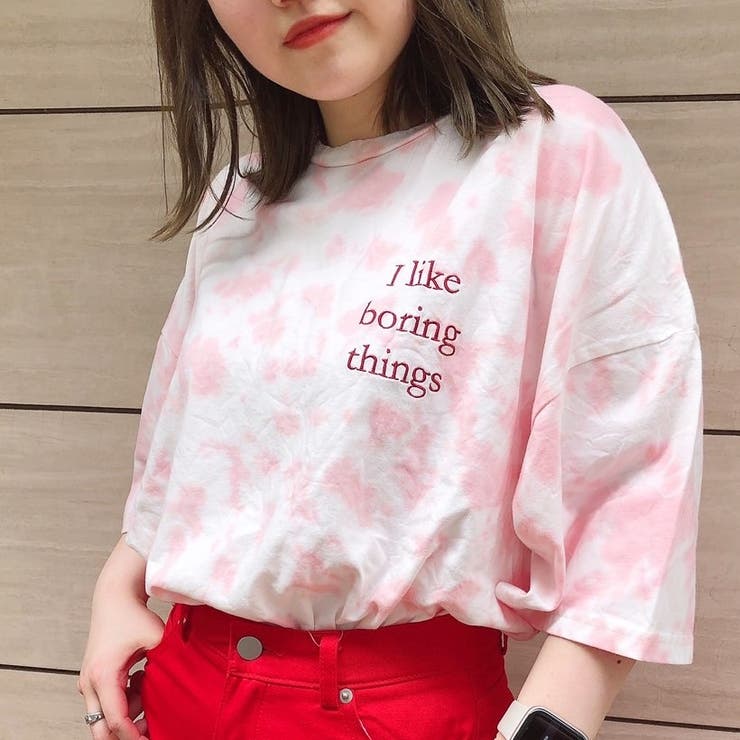 ロゴ刺繍タイダイ染めBIGTEE[品番：ATYW0001874]｜sevens