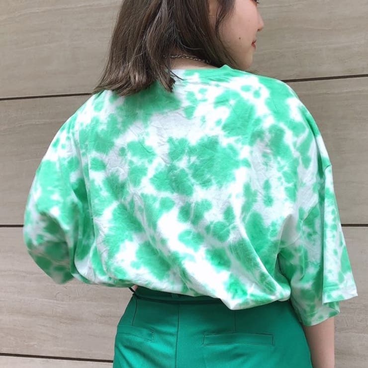 ロゴ刺繍タイダイ染めBIGTEE[品番：ATYW0001874]｜sevens