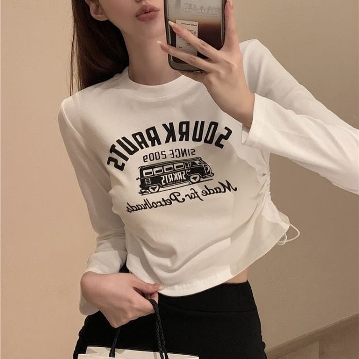 ホワイト | SOURKRAUTSロンT 韓国 ストリート  | sevens